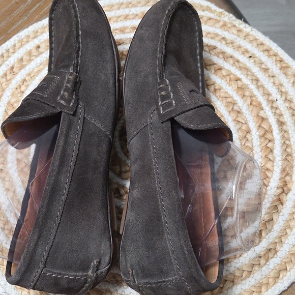 Coach Mott Driver Suede Loafer, Dark Brown Size 8D/41 main image 4